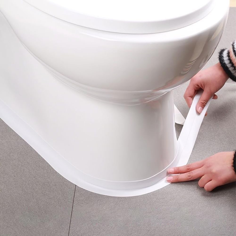 White Caulk Tape Self Adhesive Waterproof, Bathroom Peel & Stick Caulking Str…