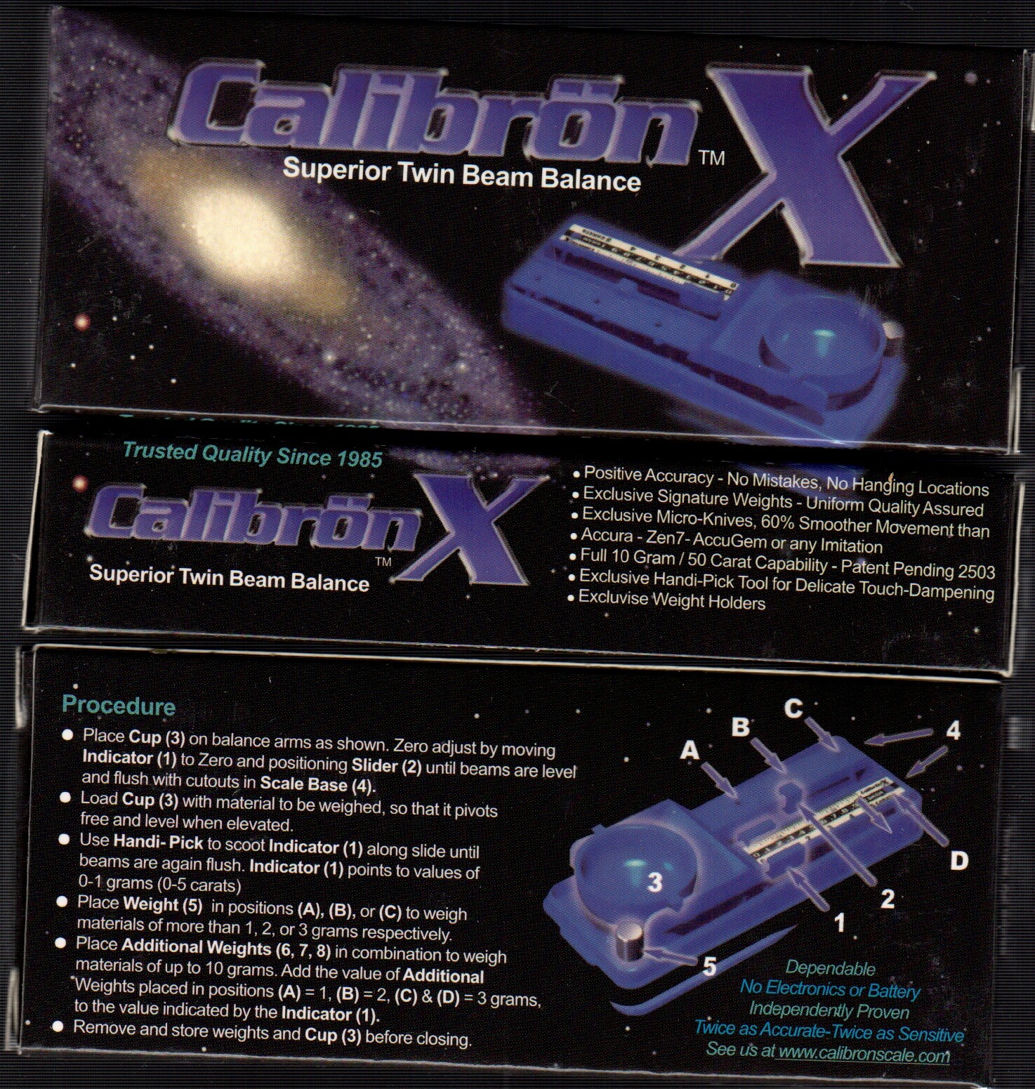 New! CALIBRON™ Precision Twin Beam Balance Scale 7 Gram X 0.05 gram MADE IN USA!