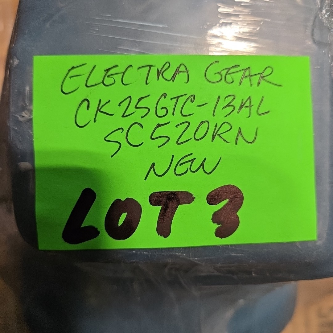 Electra Gear 1/4Hp Gearmotor 3Ph 1750Rpm 460V Gear Reducer CK25GTC-13AL SC520RN