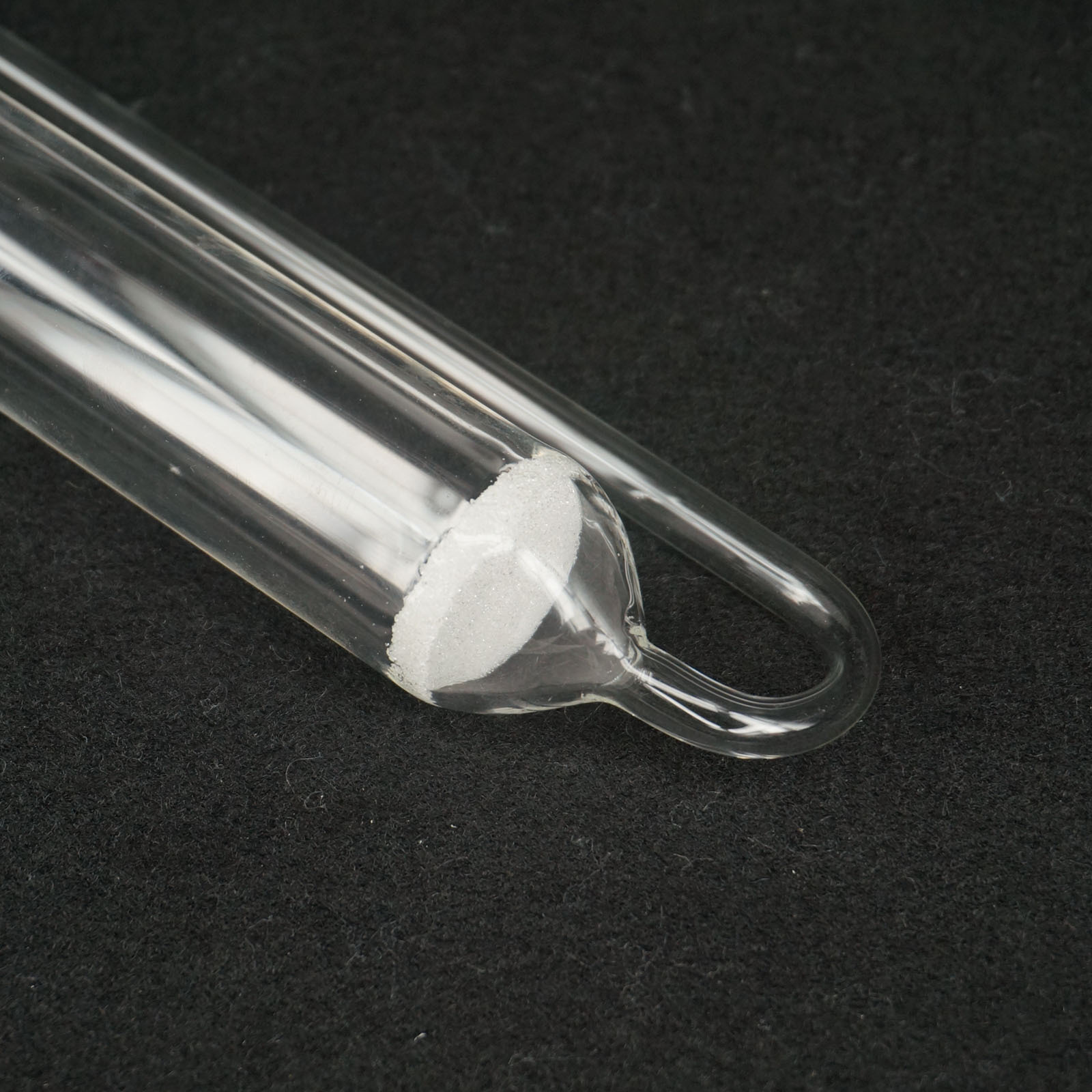 75ml Lab Clear Glass Porous Absorbing Tube U-shape Gas Sampling Bottle Glassware