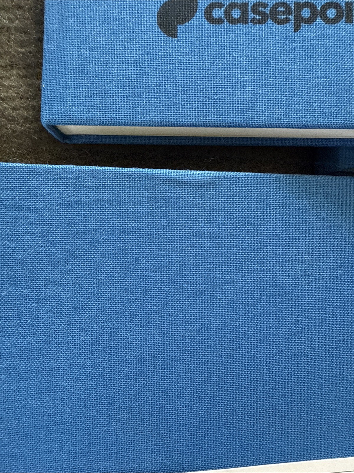 4 – Shinola Detroit Ruled Hard Linen Journals – Blue – Unused – Advert Logo