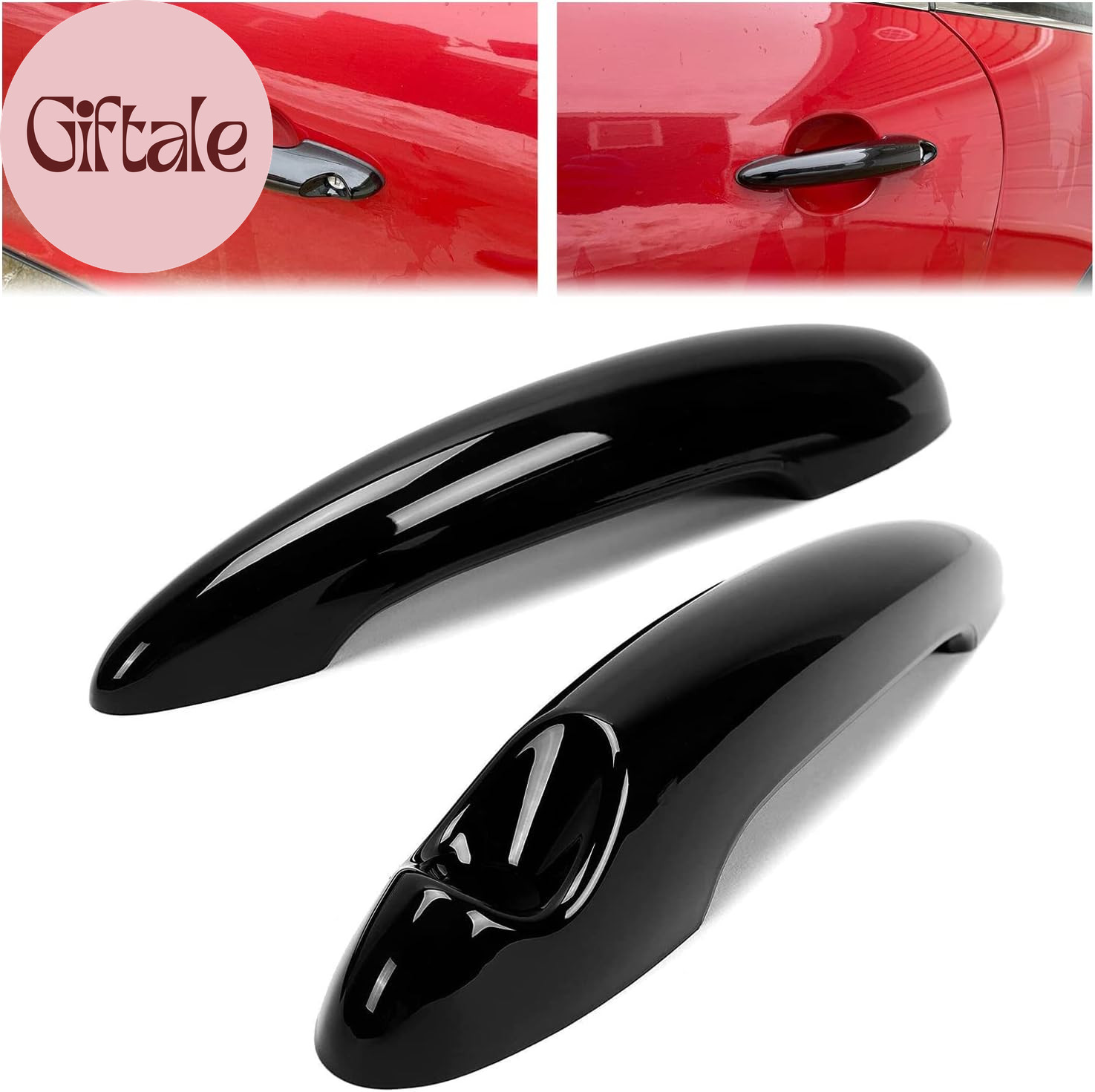 Pair of Door Handle Covers Compatible with 2007-2014 BMW MINI Cooper S R55 R56 G