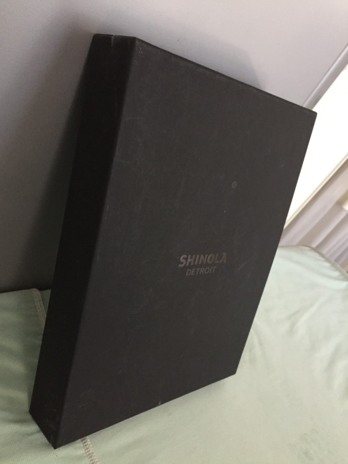 Magna Shinola Detroit Lined Blank Pages Leather Journal Portofilio + Gift Box