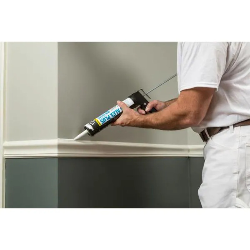 ALEX plus 10.1 Oz. Clear Acrylic Latex Caulk plus Silicone