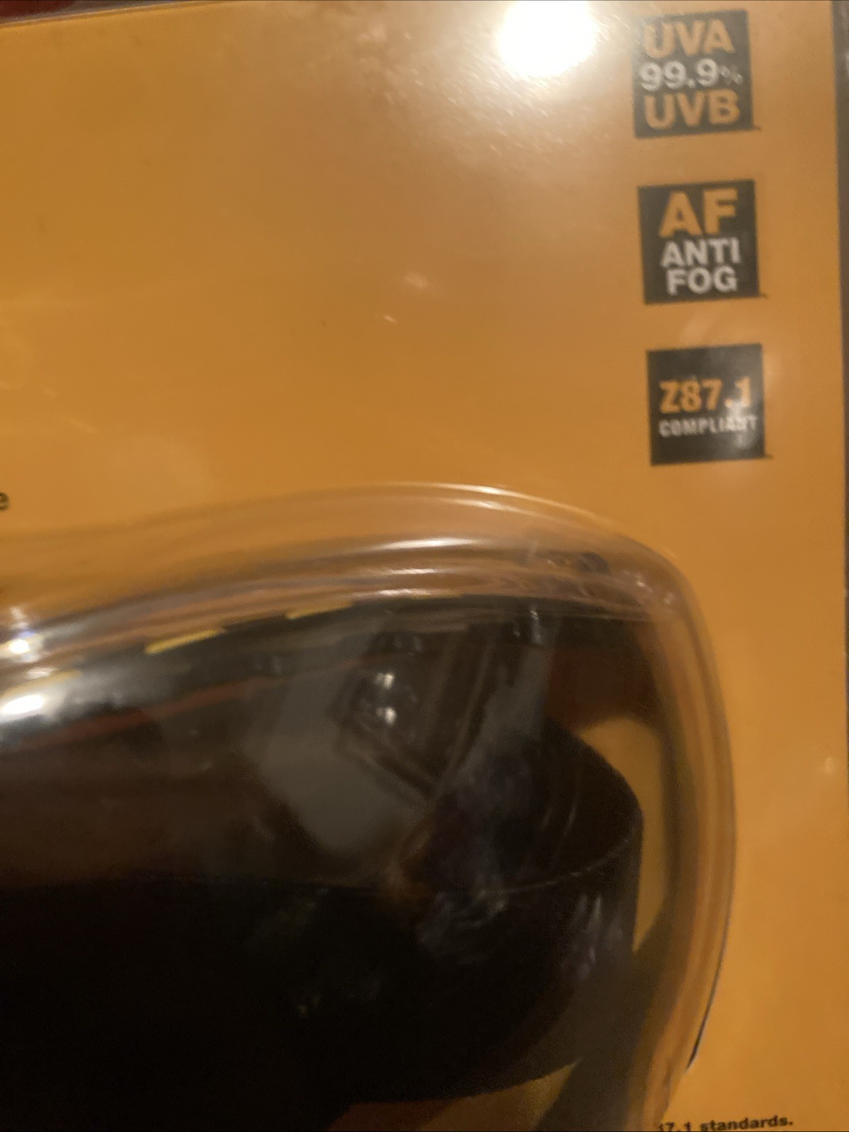 DEWALT CONCEALER DUAL MOLD GOGGLE DPG82-11C UVA 99.9% ANTI-FOG Z87.1+