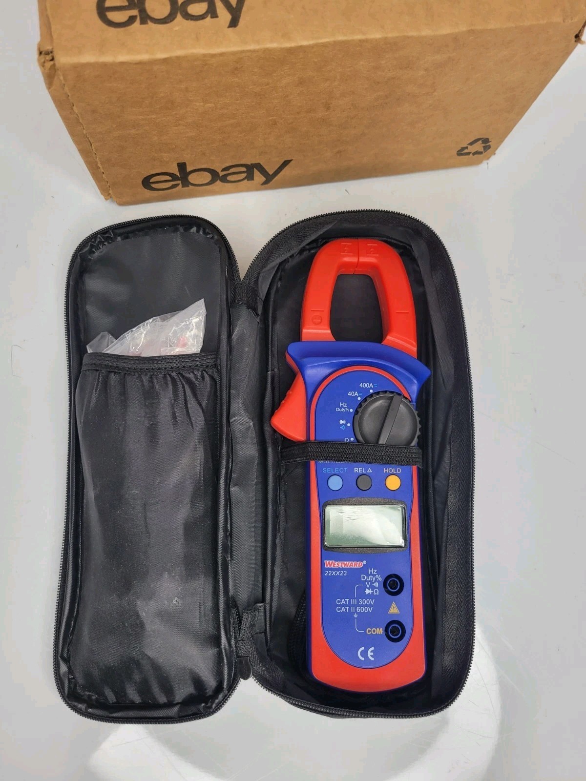 WESTWARD Meter 22xx23 : CAT II 600V/CAT III 300V, Avg, 400 A Max DC Current
