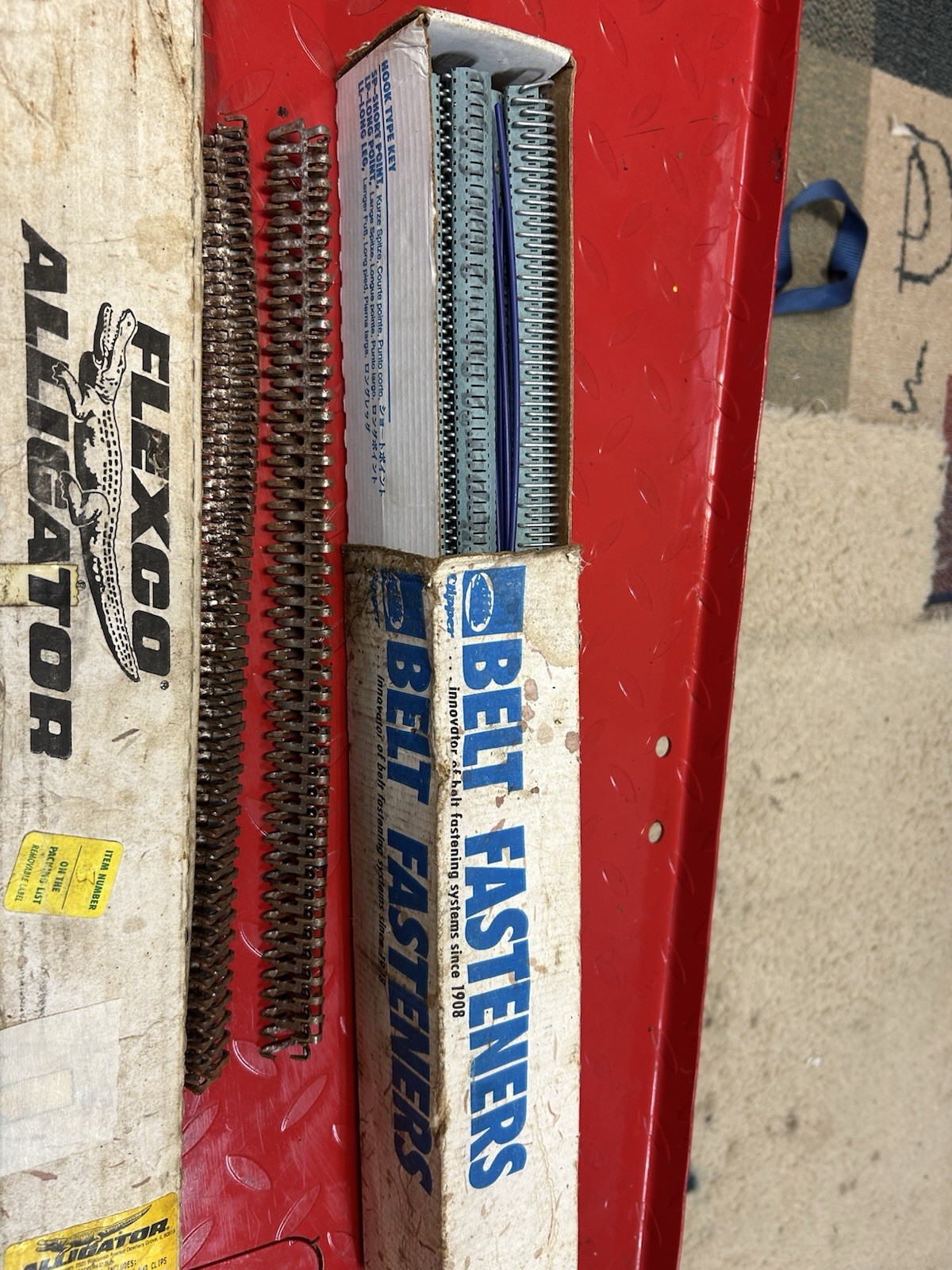 clipper belt lacer tool No. O-4 / Belt Fasteners. Alligator Brand And Other .
