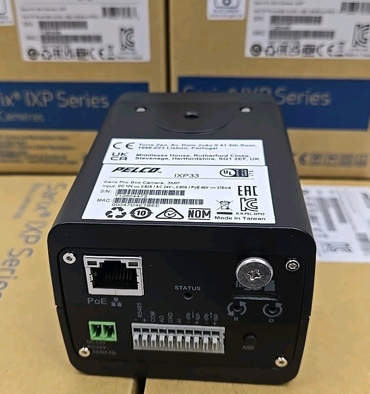 Pelco Sarix IXP33 3MP Professional Indoor Network Box Camera, MJPEG (No Lens)