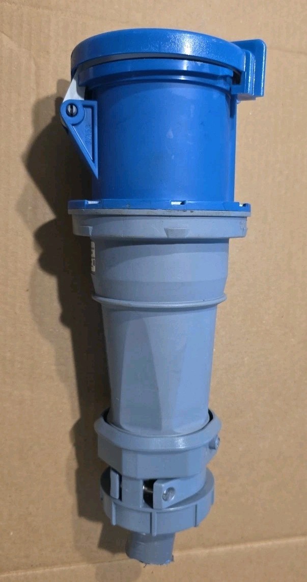 Cooper Mennekes CD4100C9W Watertight Female Connector Blue 100A 250V 3ph 4100c9w