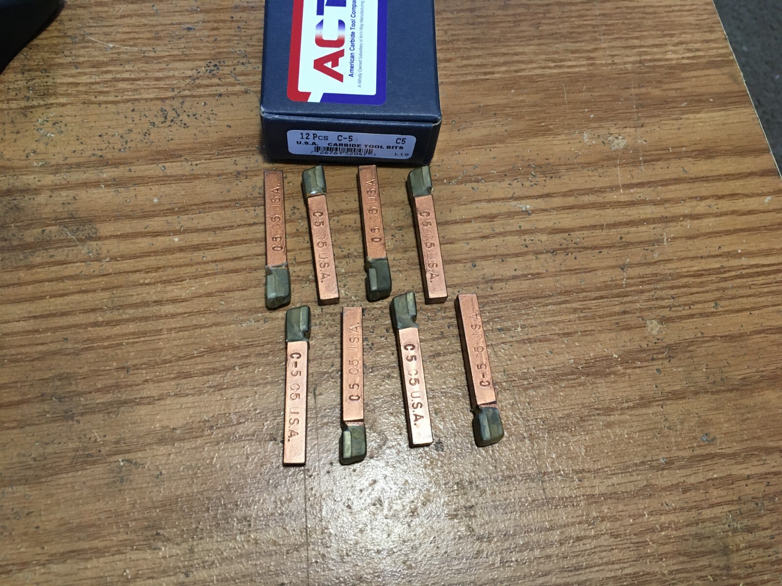 (8) ACT® C-5 C5 Brazed Carbide Tool Bit
