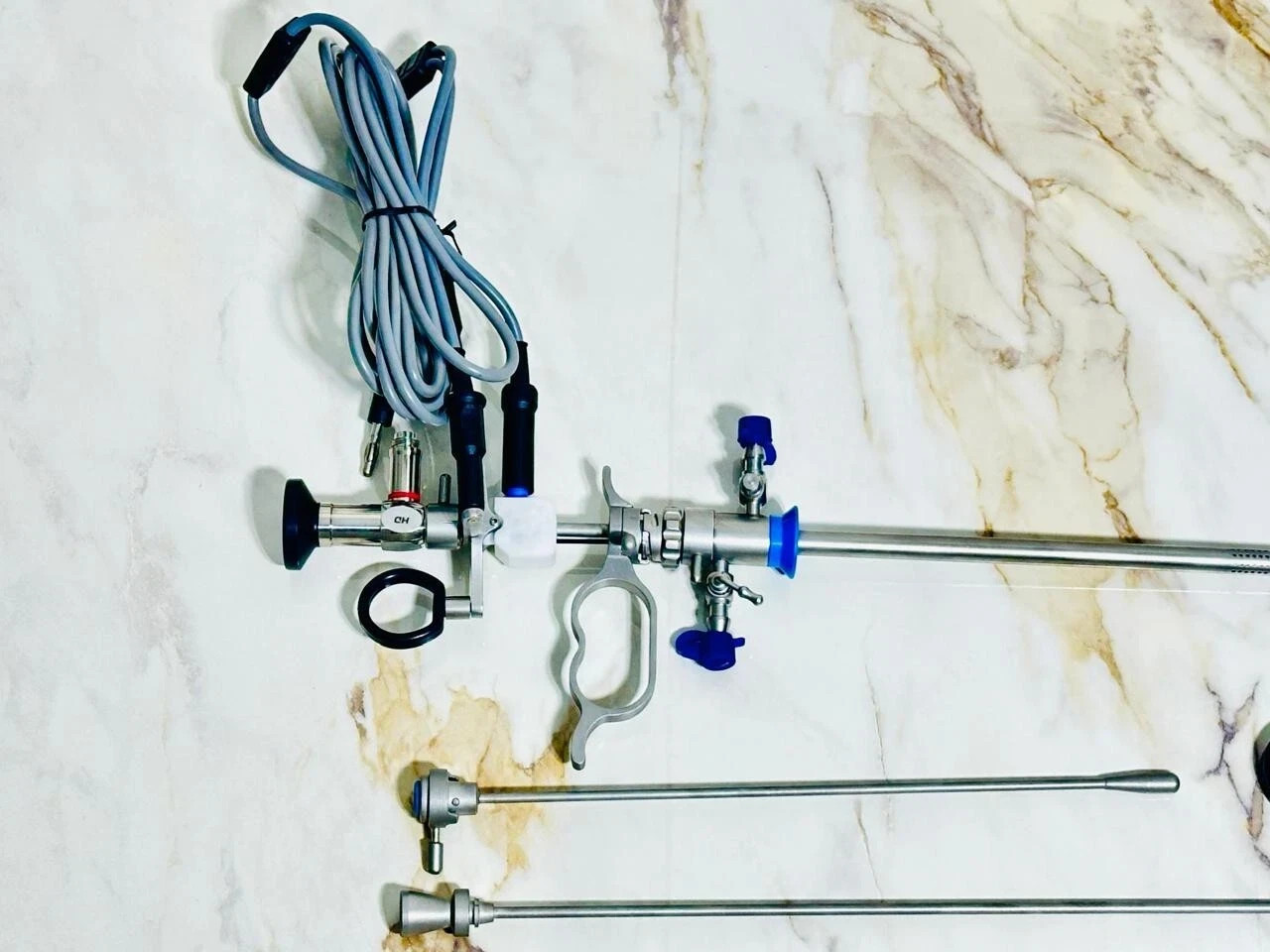 Bipolar Resectoscope Set Large, 24/26 Fr./Charr. with continuous flow And Loops