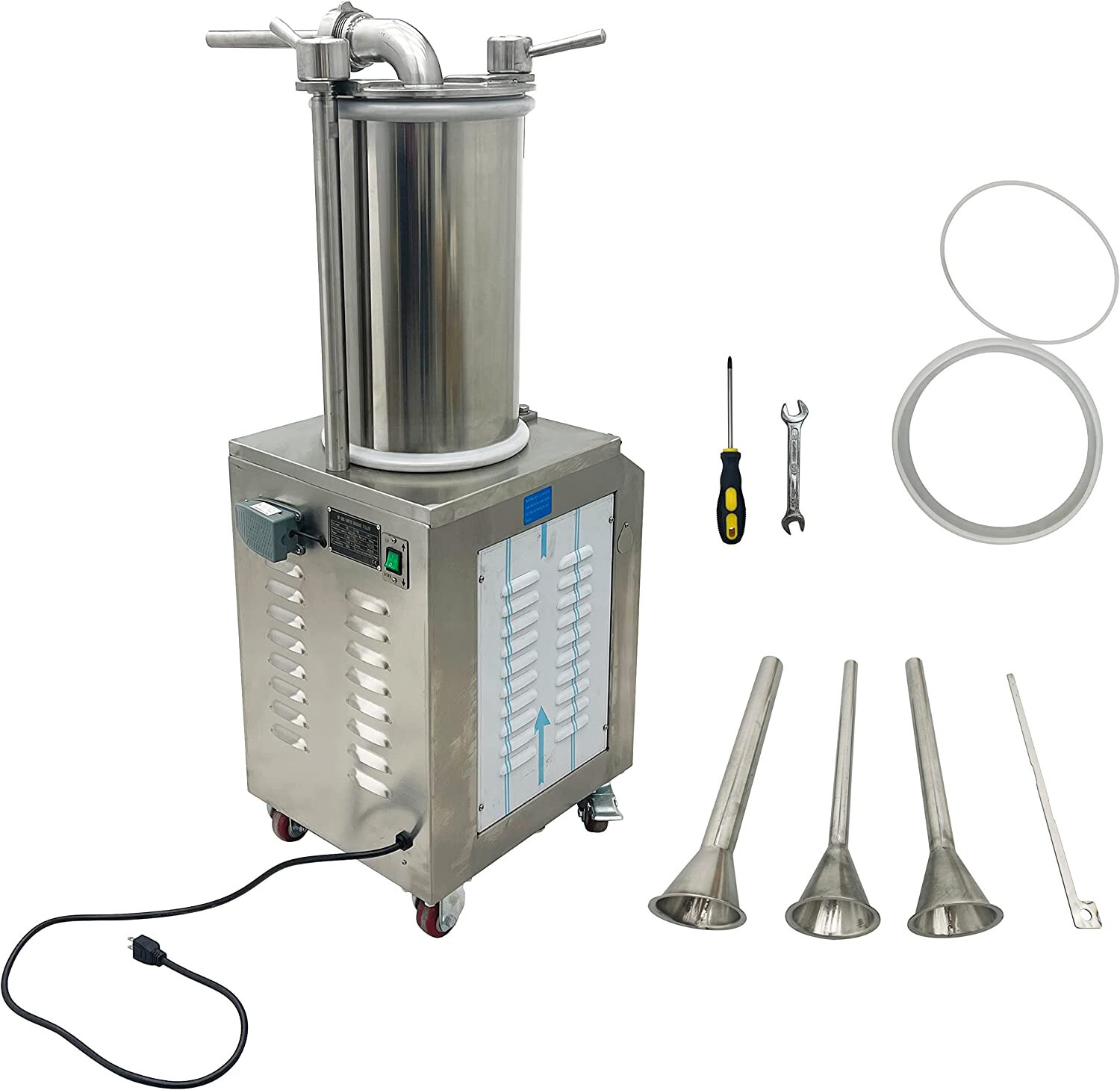 Hydraulic 26L Automatic Sausage Stuffer Maker 110V Sausage Filling Machine
