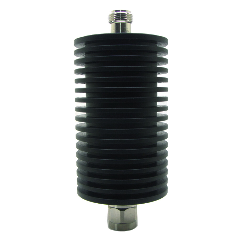 100W RF Coaxial Attenuator N Type Male to Female 1-60dB 3GHz 50 Ohm Round Black
