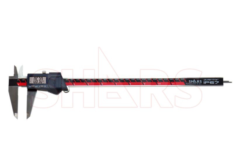 SHARS Aventor 12″ /300mm IP67 Electronic Digital Caliper DIN862 .0005″ NEW R]