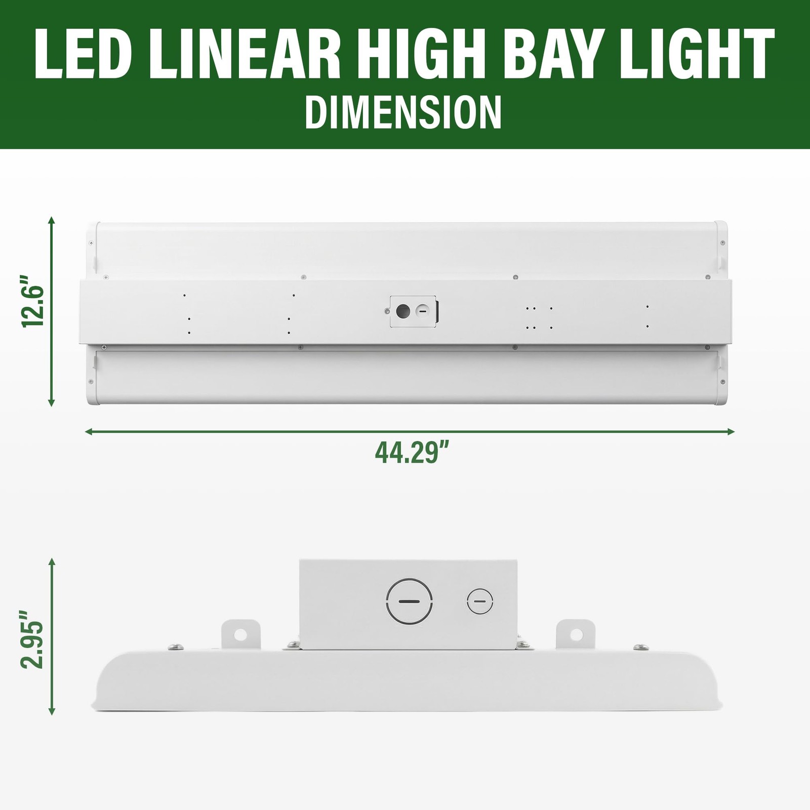 LAUCO LED Linear High Bay Light, 4FT 300/260/230w Selectable120-277V, Power