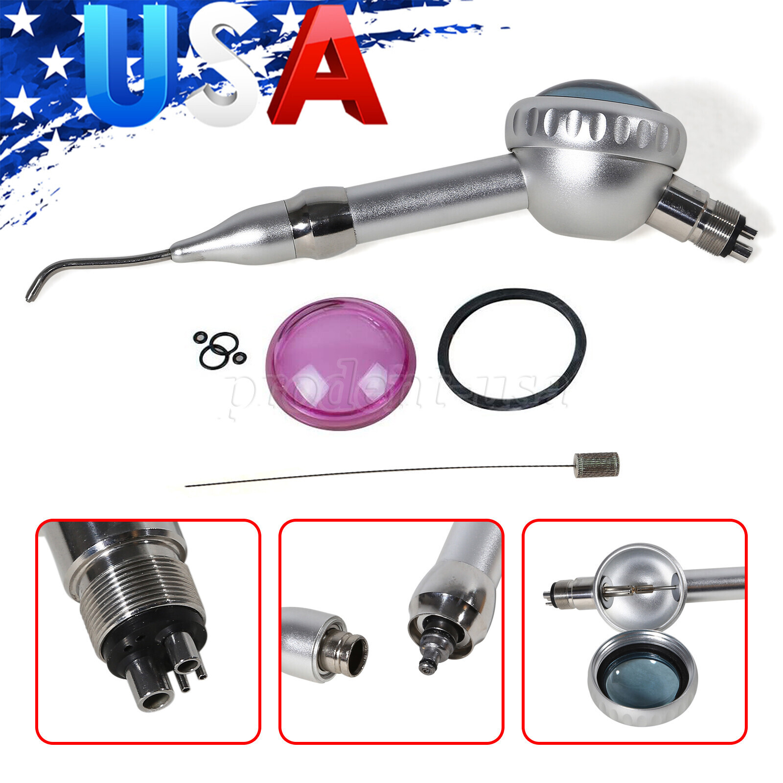 Dental Cordless LED Endo Motor 16:1 Contra Angle + Woodpecker DTE Apex Locator