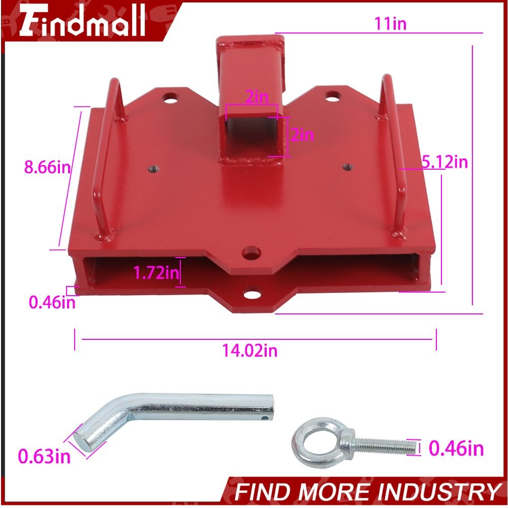 Findmall Forklift Trailer Hitch Receiver Tow 2-in For Dual Pallet Fork