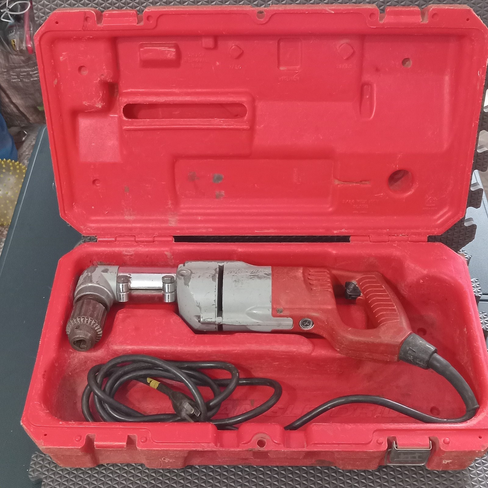 Milwaukee 1107-1 1/2 Right Angle Drill Kit Carrie Case ONLY No Drill Included