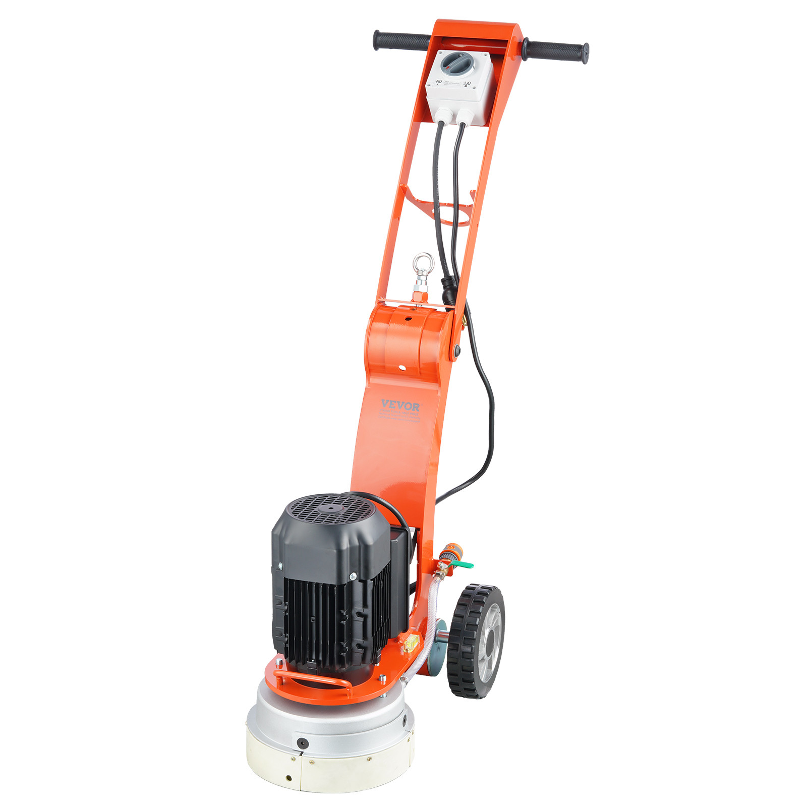 VEVOR Concrete Floor Grinder 10″ Walk-Behind Polisher 1.7HP Adjustable Machine