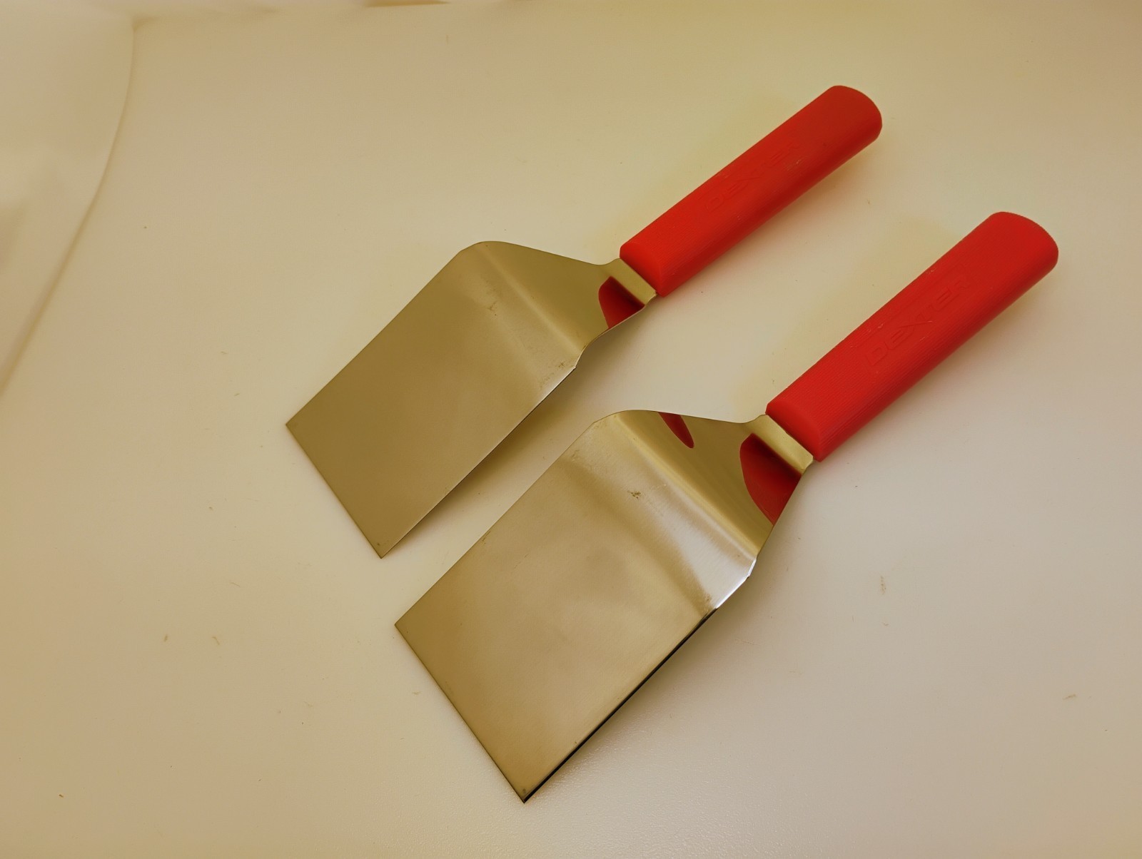 Dexter USA Set(2) 4X3 Spatulas Server Turners Grill Griddle S286-4 Stainless Red