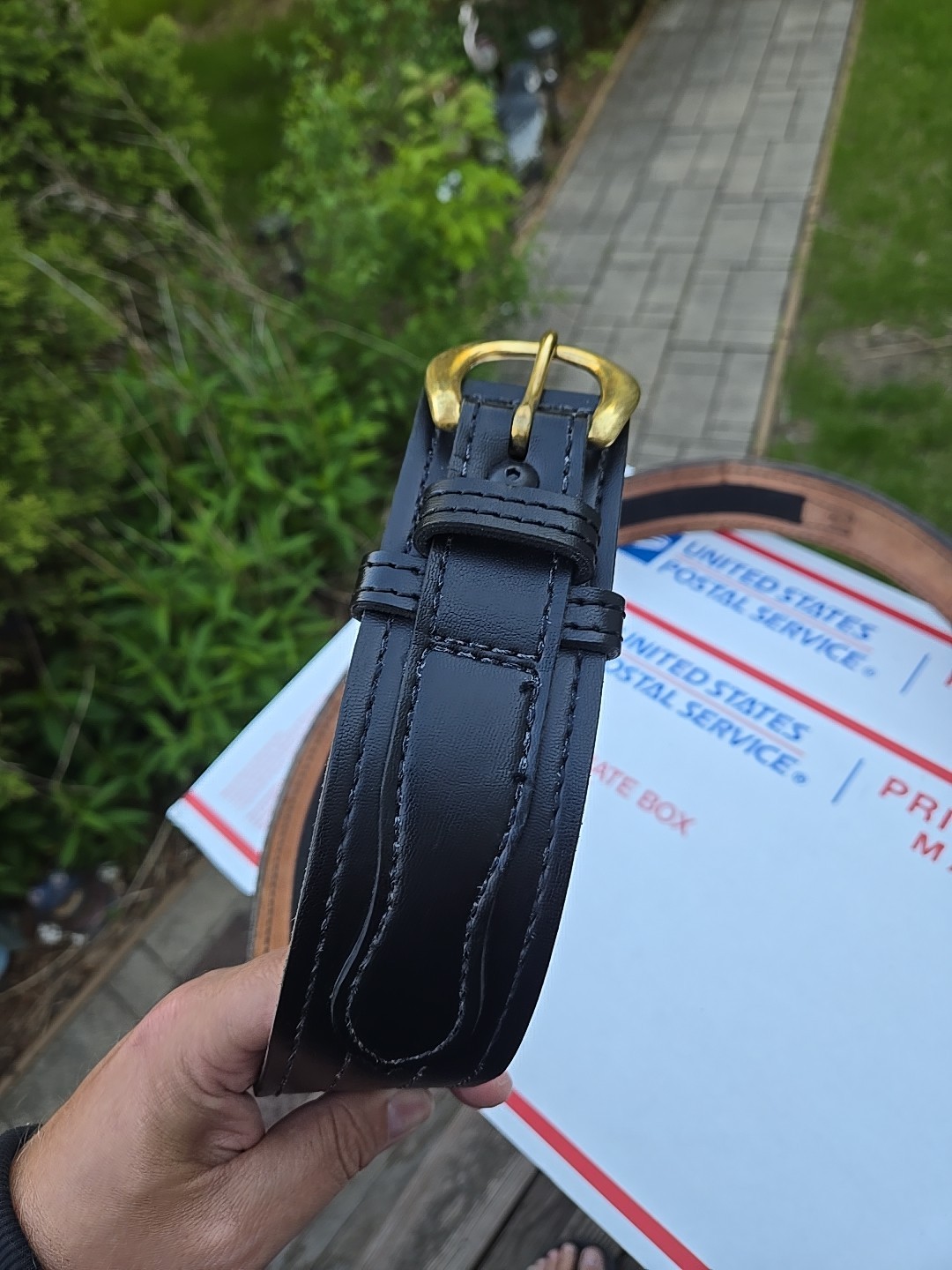 Safariland Leather Tactical Gun 36/90 Belt Black MDL 146V, P5, 2.25” X 43”, 34*