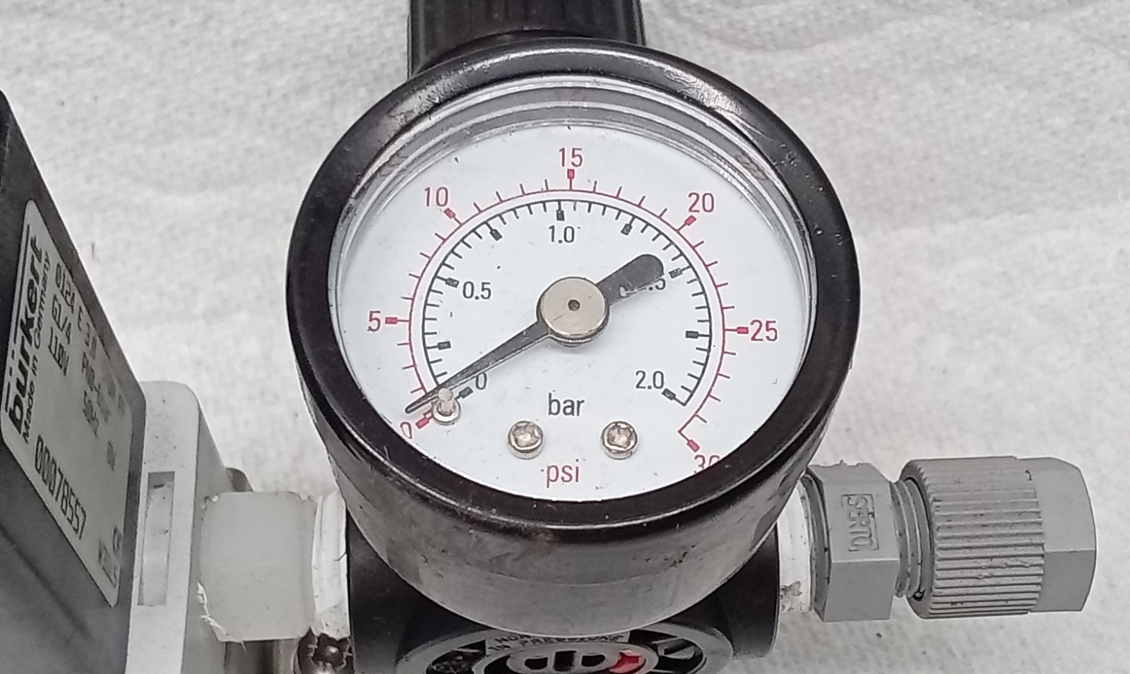 BURKERT TYPE 0124 E VALVE 3.0 EPDM PP G1/4 PN0-6BAR 110V – 50 HZ – 8W