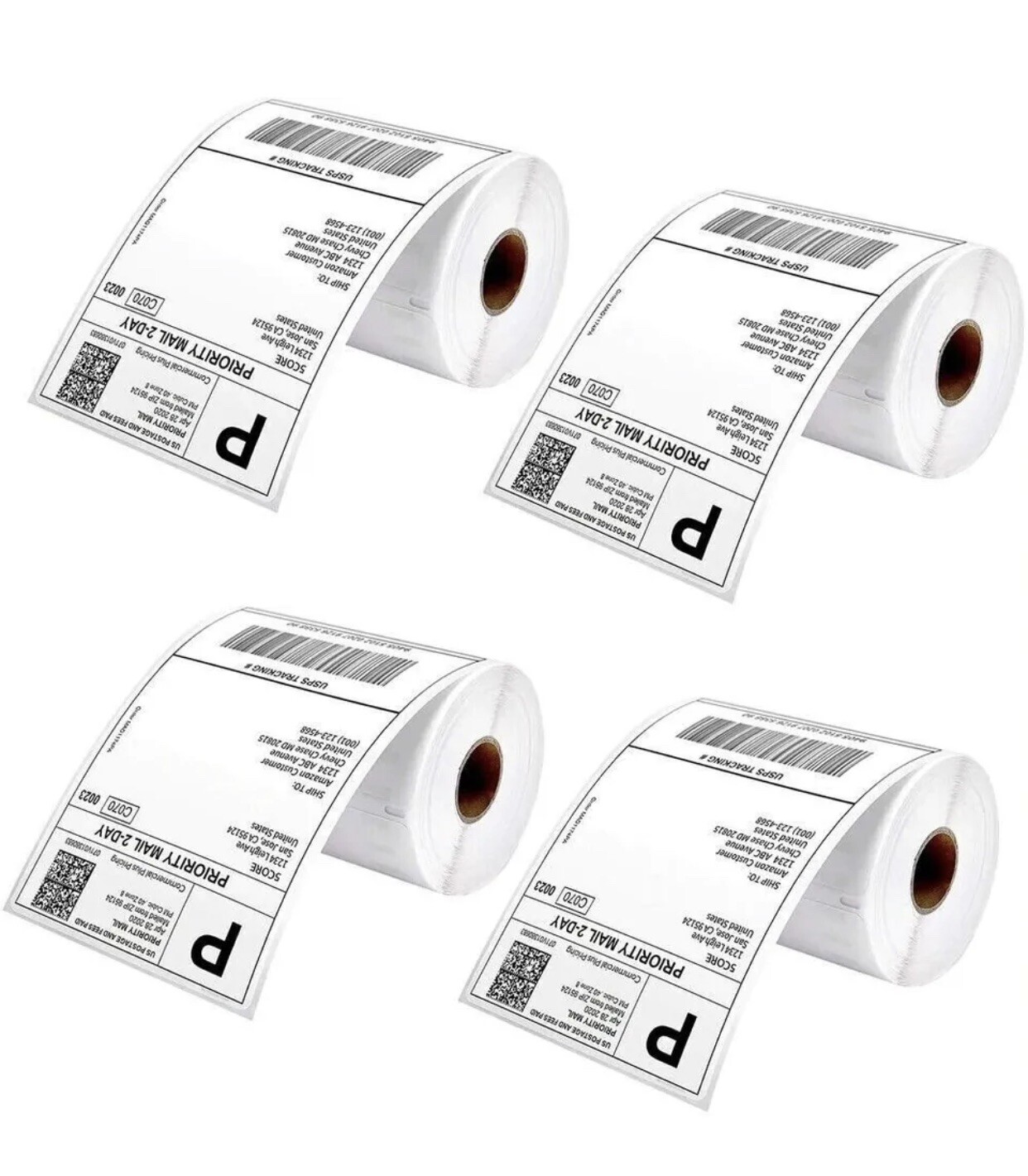 20 Rolls 4×6 Direct Thermal Shipping Labels – 250 per roll – 5000 labels Zebra