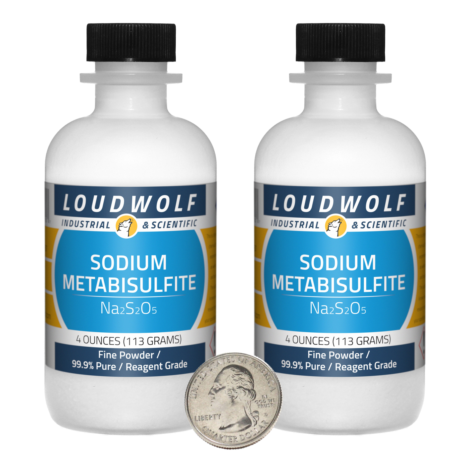 Sodium Metabisulfite / 8 Oz / 2 Bottles / 99.9% Pure Reagent Grade / Fine Powder
