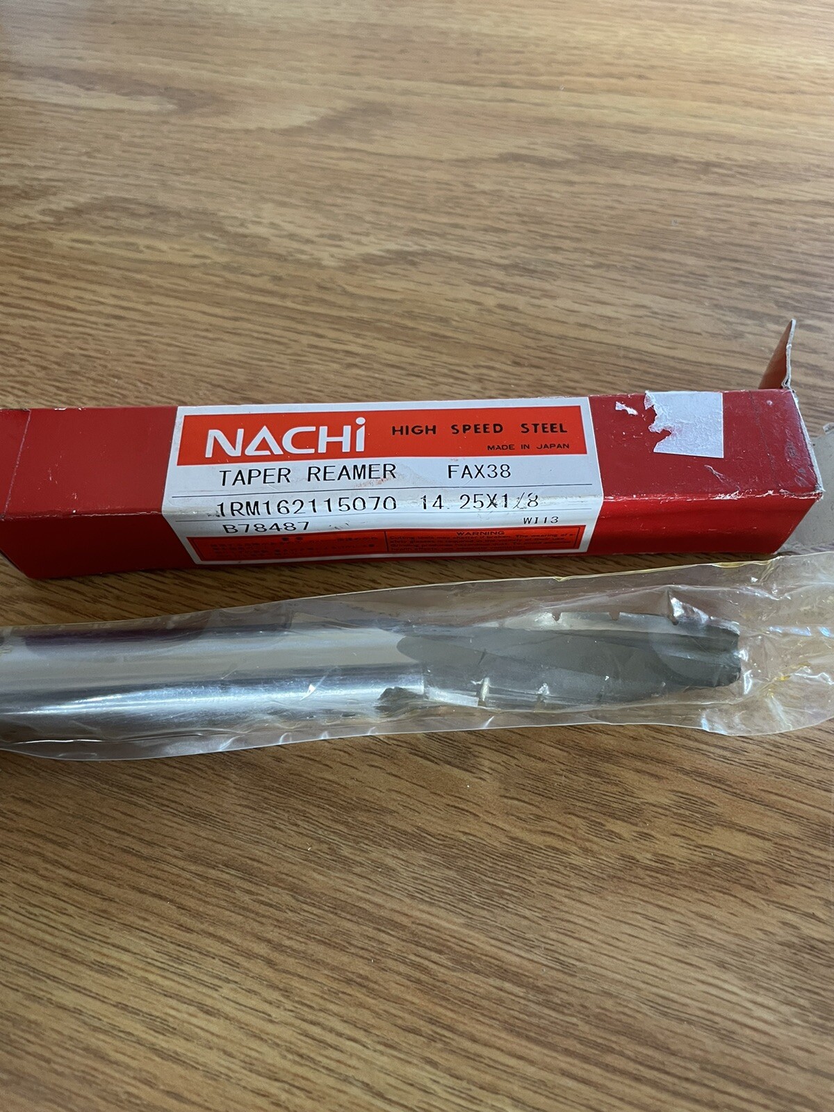Nachi (Japan) 1RM162115070 FAX38 HSS Taper Reamer 14 x 1/8 B78487 W113