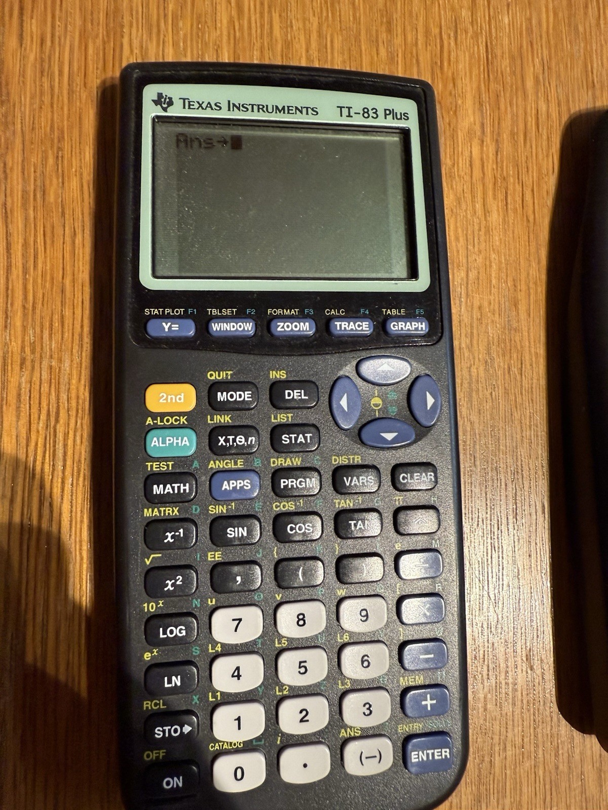 Texas Instruments TI-83 Plus Graphing Calculator with Slip Cover – Black TESTED
