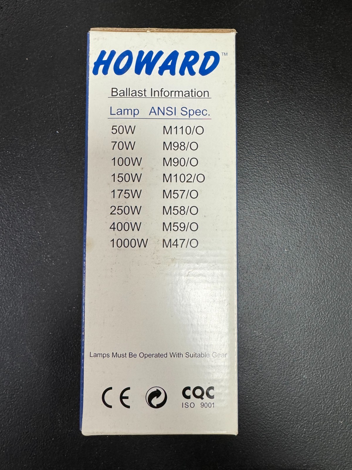 Howard Lighting MP175/C/BU Protected Metal Halide 175W M57/O EX39 BT28-P Coated