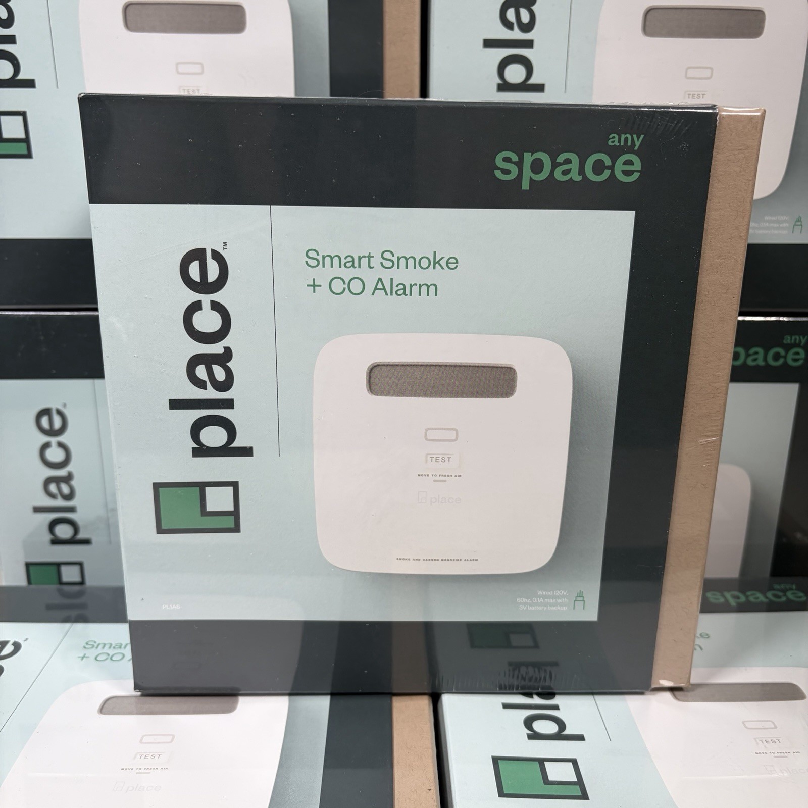 Any Space-Smart Smoke and Carbon Monoxide Detector and Alarm-Hardwired w/Battery
