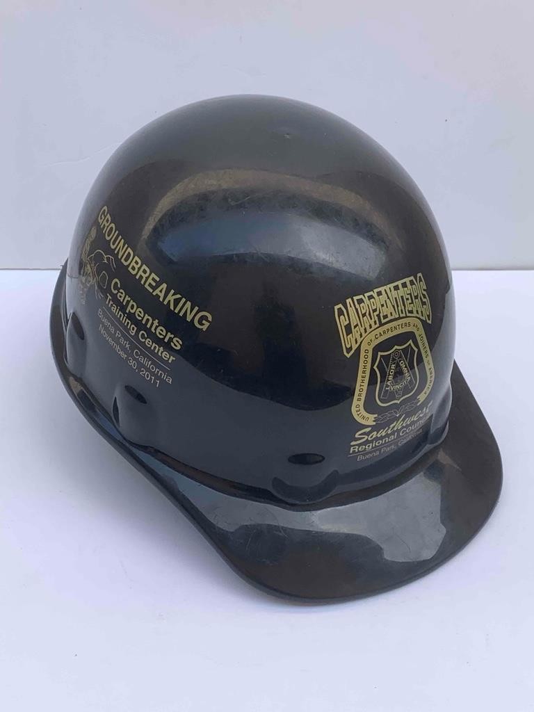 Fibre-Metal Black United Brotherhood of Carpenters Hard Hat Fits Sizes 54-65cm