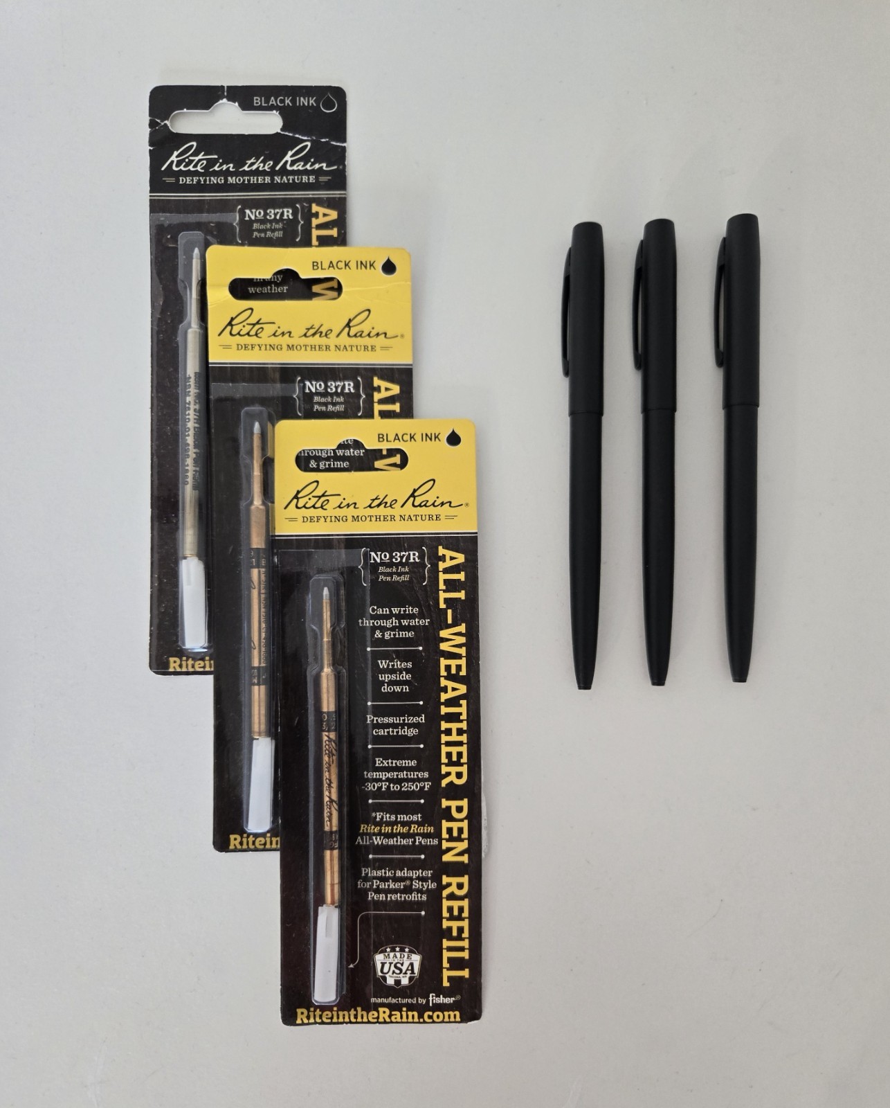Rite in the Rain Field Kit – 6× 754 Notebooks, 3× 93K Pens, 3× 37R Black Refills