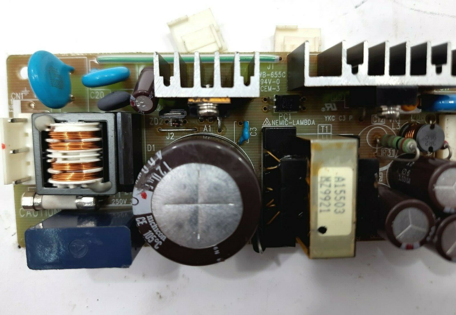 Nemic-Lambda PWB-6550 CME-1 CZWS30-12/J 240VAC/12VDC 2.5A Switching Power Supply