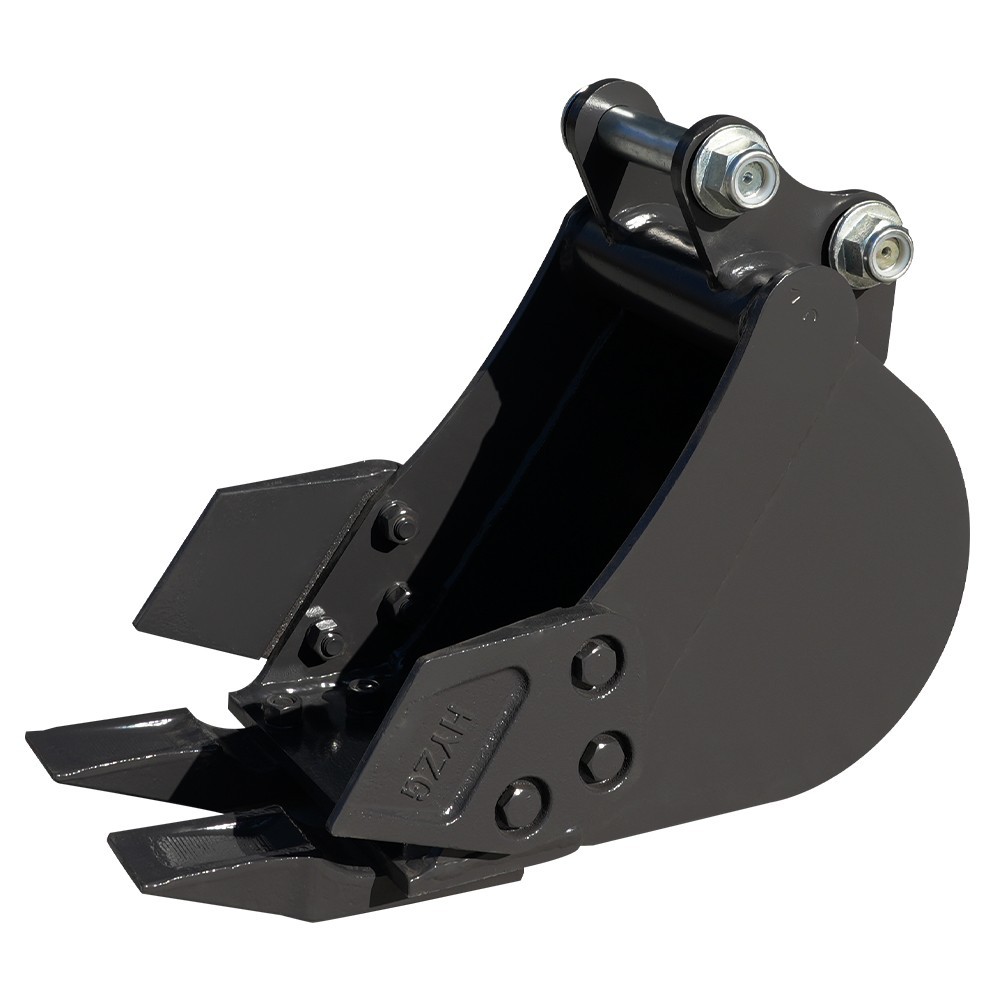 HUAYEE 200mm Narrow Bucket Attachment Fit for 1-1.5 Ton Mini Excavator with pin
