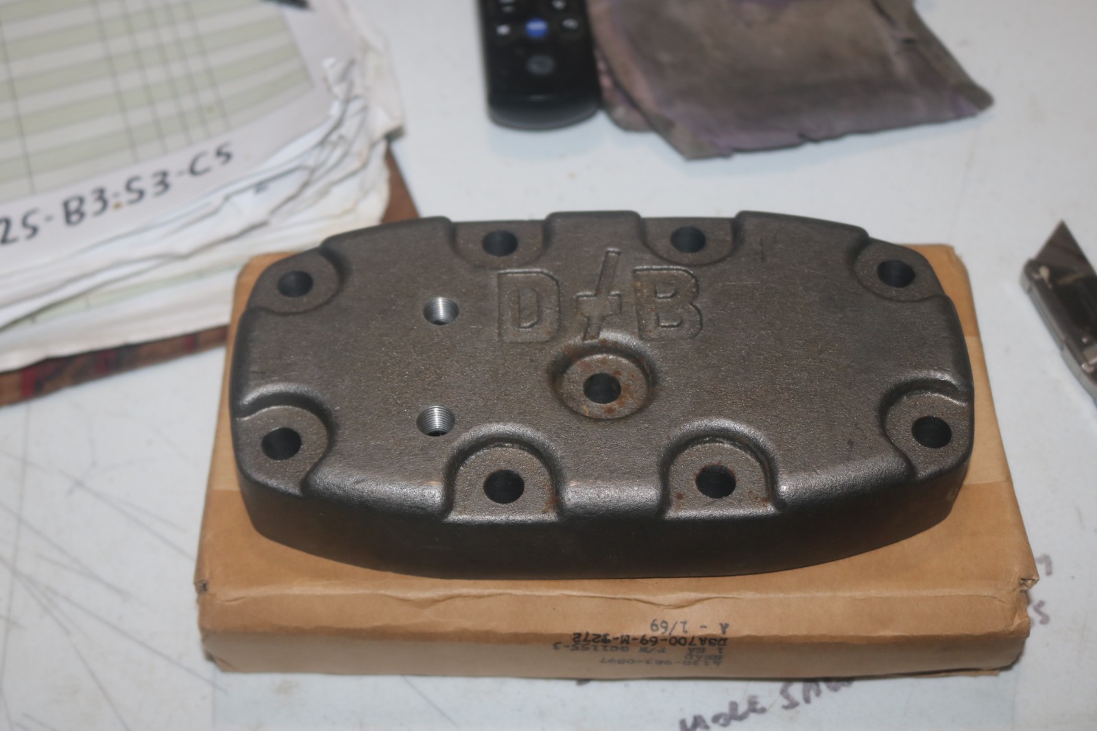 Hartford Dunham Bush air compressor head PN GC1155-3 GC11553 4130-00-963-0897