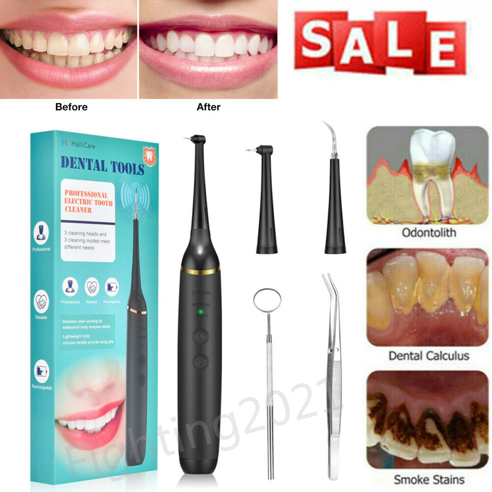 Ultrasonic Dental Scaler Calculus Tartar Remove Teeth Clean Tool Tooth Whitening