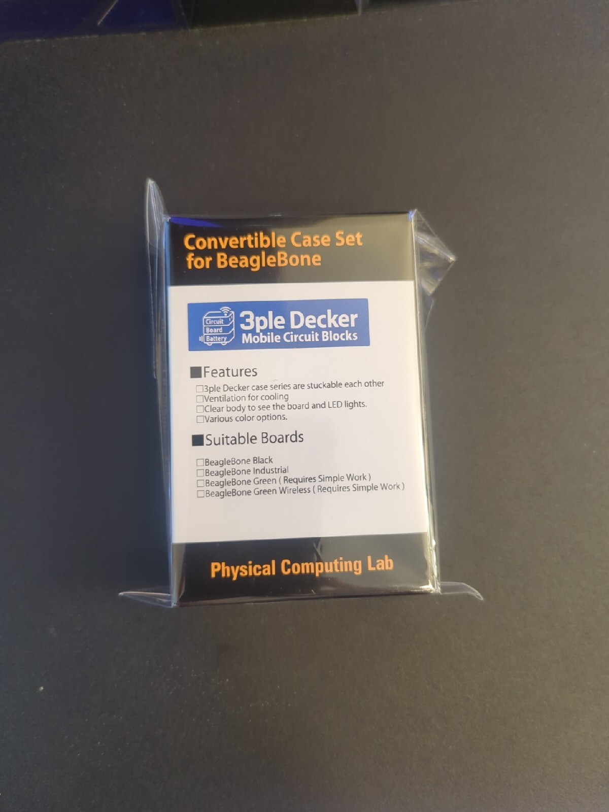 Physical Computing Lab Convertible Case Set for BeagleBone New SEALED Black