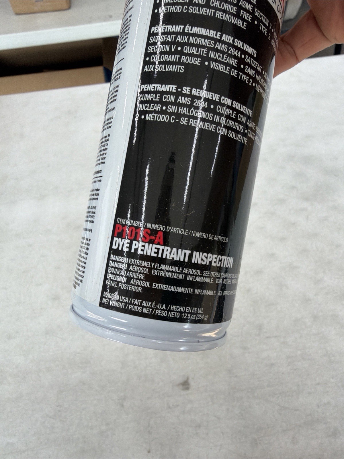 Red Dye Penetrant Pen, Solvent Removable for Flaw Detection and Inspection