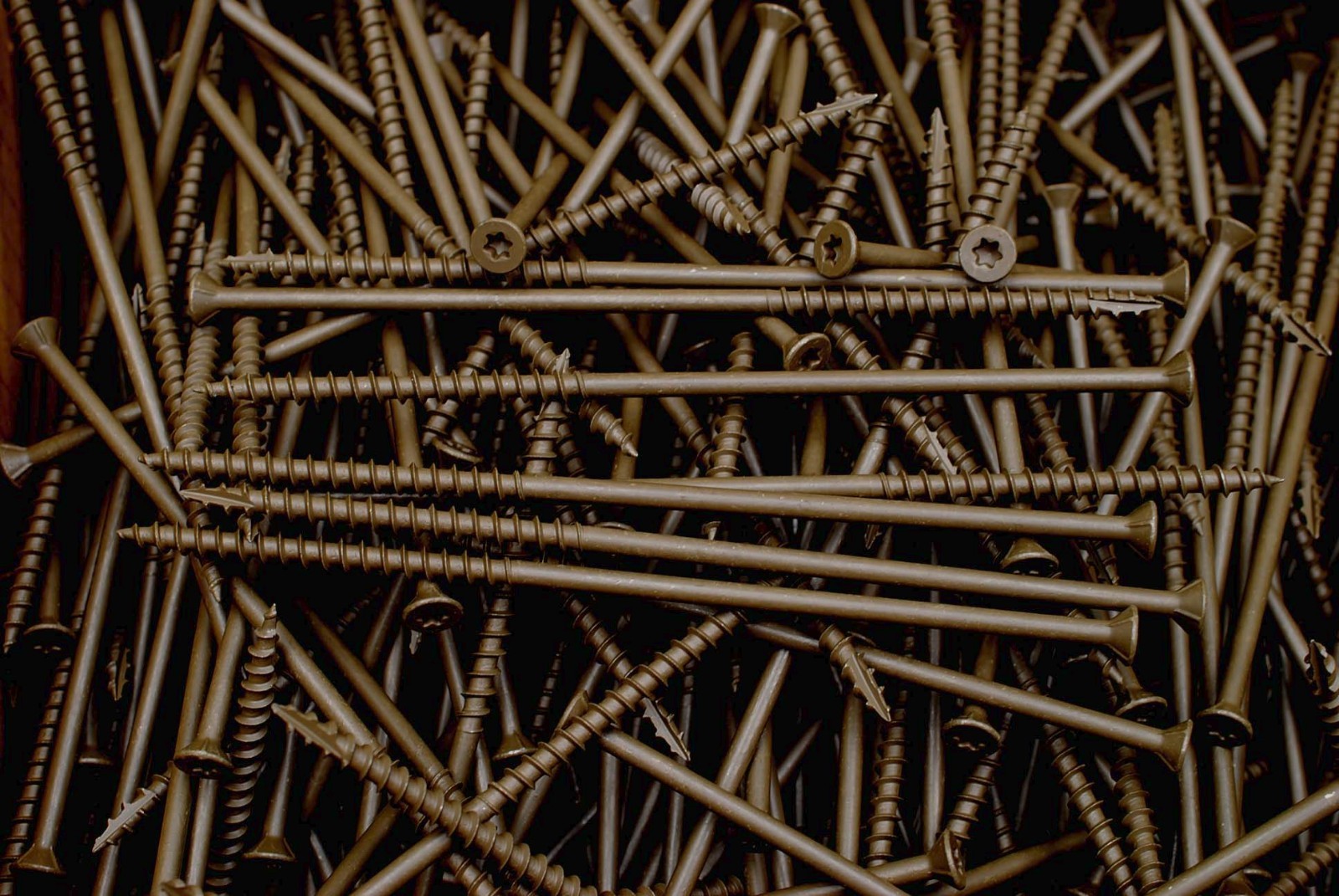 (100) Torx T25 Star Flat Head 10 x 6 Deck Screw ACQ Lumber Wood Type 17