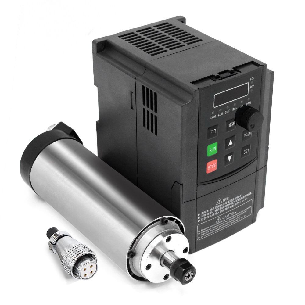 1.5KW/0.8KW Spindle Motor Water/Air-cool 24000RPM 220V, VFD Inverter,ER11 Collet