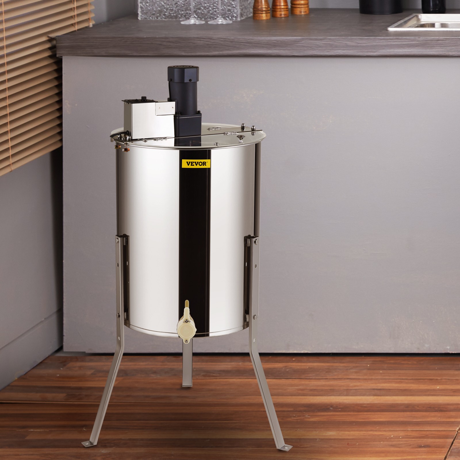 VEVOR Electric Honey Extractor Beekeeping Equipment 4/8 Frames Stainless Steel