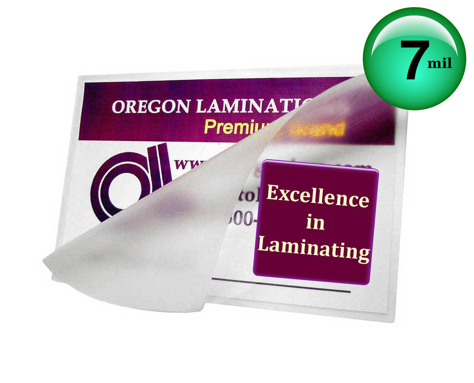(500/pack) 7 Mil School ID Cards Hot Laminating Pouches 2-1/2 x 3-5/8 Clear