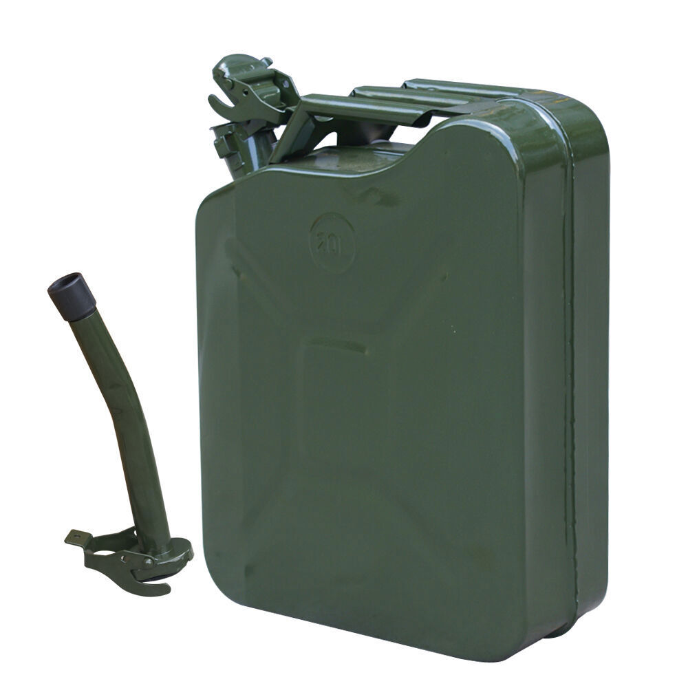 5 gallon 20L Jerry Can Metal Steel Tank Emergency Backup Army Military