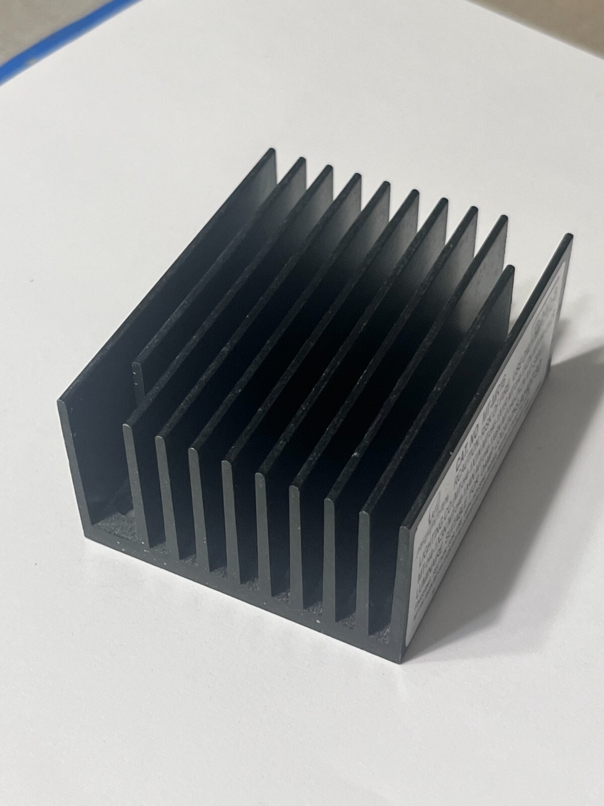 Aluminum Black Powder Coated Finish Heatsink