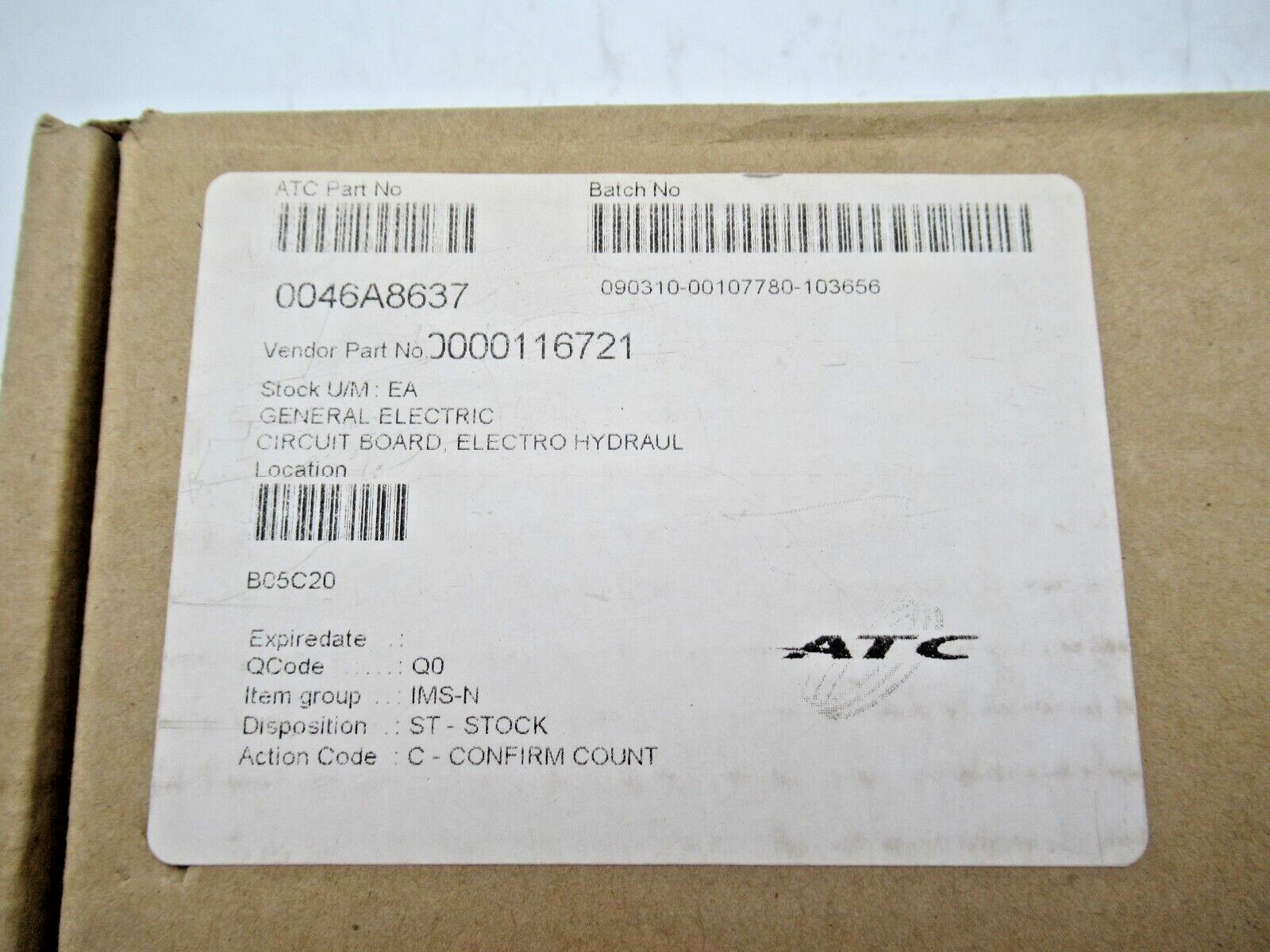 General Electric GE 137D5138G0008 EHC MK-I Turbine Electro Hydraulic Board CV