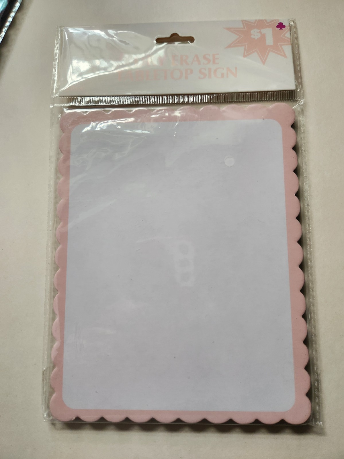 Lot of Mini Dry Erase White Boards 7 pkg of 2 Scalloped Edge