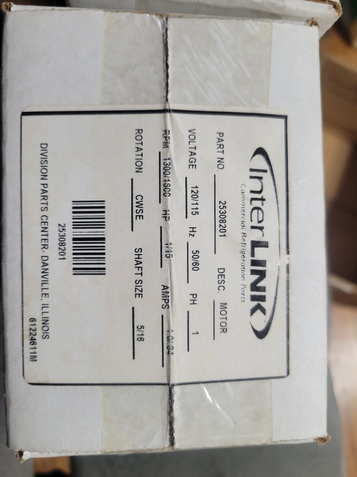 New FASCO U90B1 MOTOR 1/15 HP 1300 RPM 1600 Rpm 120v
