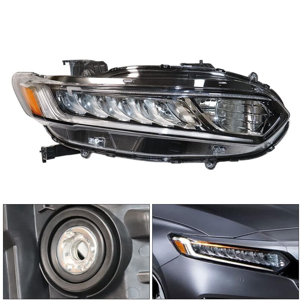 For 2018 2019 2020 2021 Hoondaa Accord Touring LED DRL Headlight Assy Right